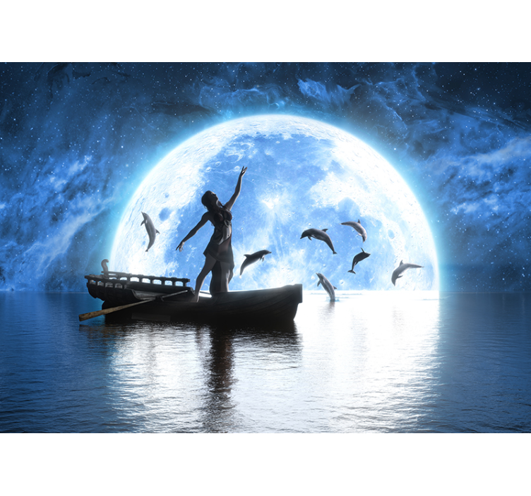 Marine animals and boat Kids wall Murals - TenStickers