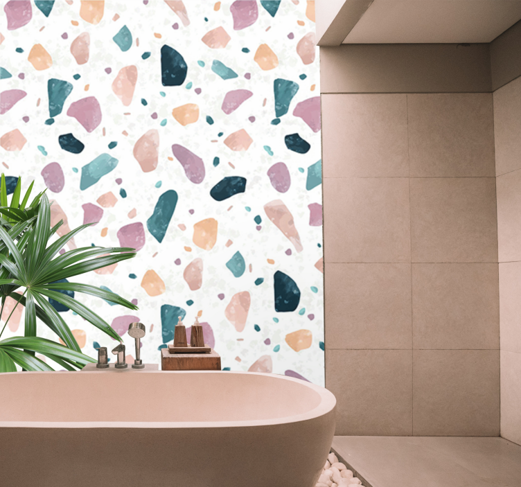 Abstract Shape Pattern texture wall mural - TenStickers
