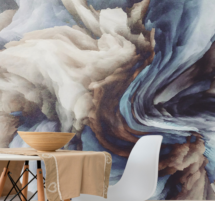 Abstract wall mural swirling texture designs - TenStickers