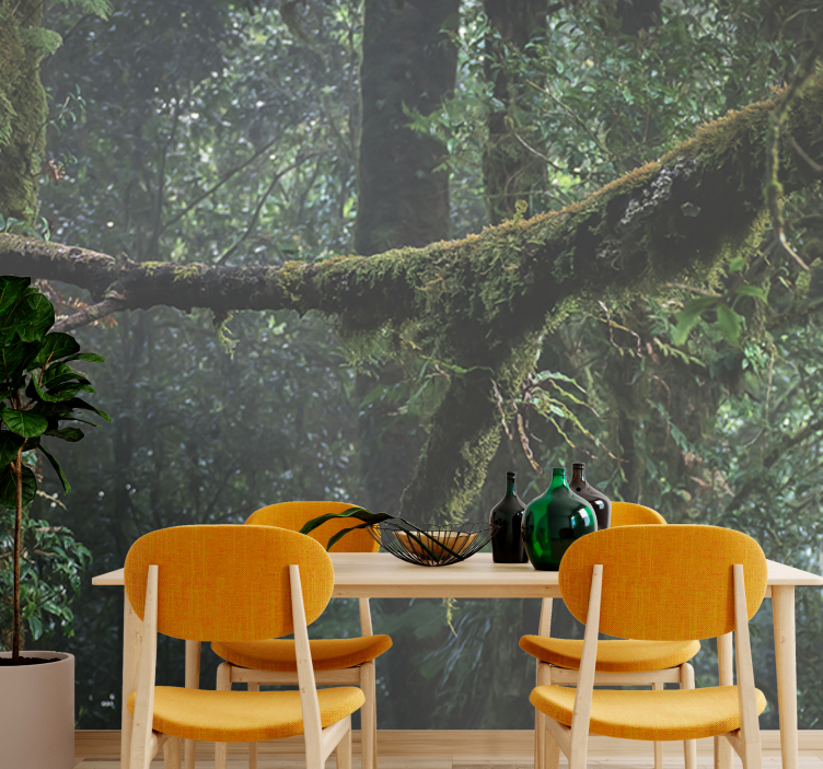 Amazonian foliage Forest Wall Mural - TenStickers