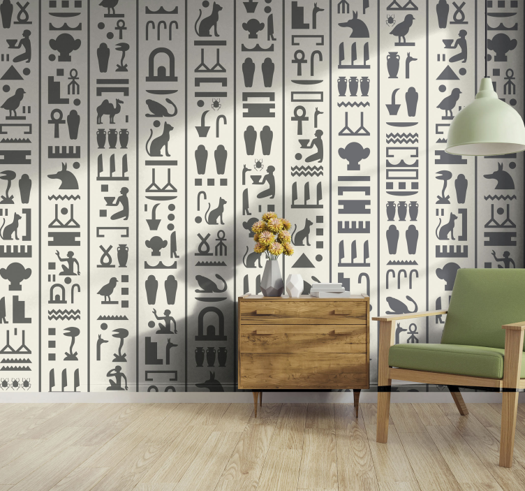 Ancient Symbolic Figures animals wall mural - TenStickers