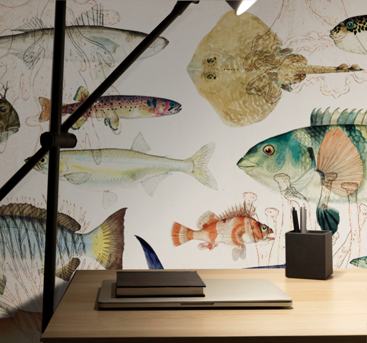 Animals wall mural marine life collection - TenStickers