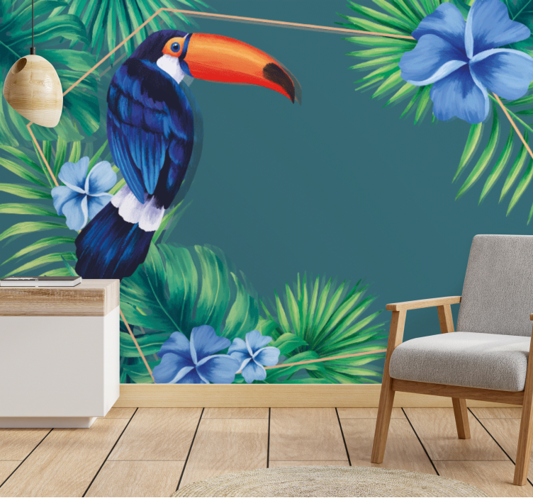 Animals wall mural tropical toucan bird - TenStickers