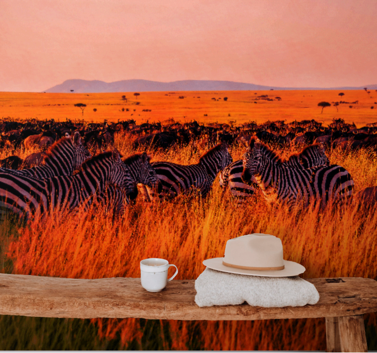 Beautiful African Wildlife africa wall mural - TenStickers