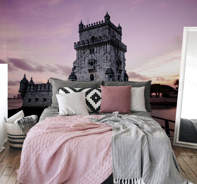 Belem Tower at Dawn wall mural - TenStickers