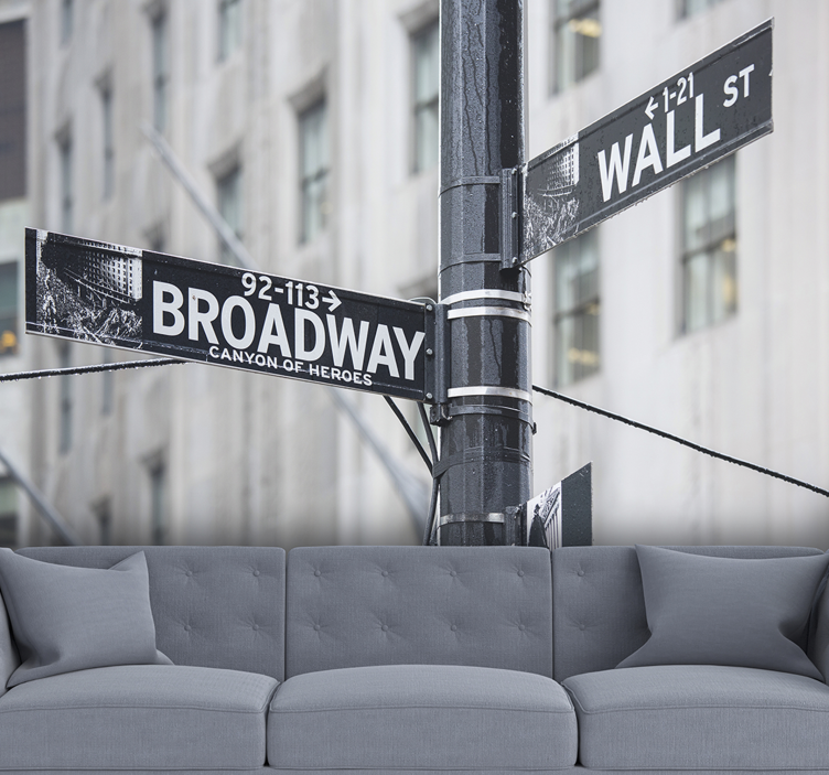 Broadway Sign New York wall mural - TenStickers