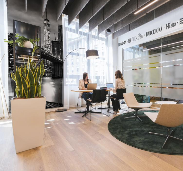 Brooklyn bridge in black and white wall mural - TenStickers