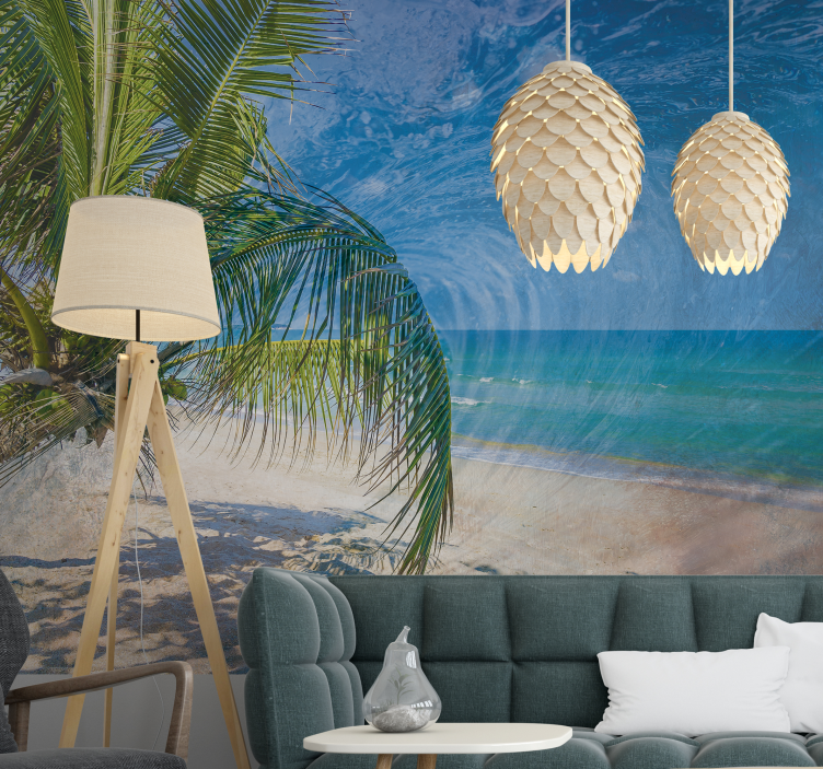 Caribbean Sea Coast nature wall mural - TenStickers