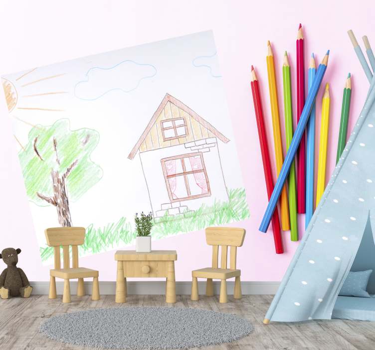 Child's Drawing Theme childrens wall mural - TenStickers