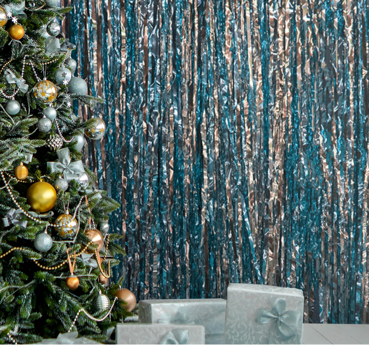 Christmas wall mural elegant christmas tree - TenStickers