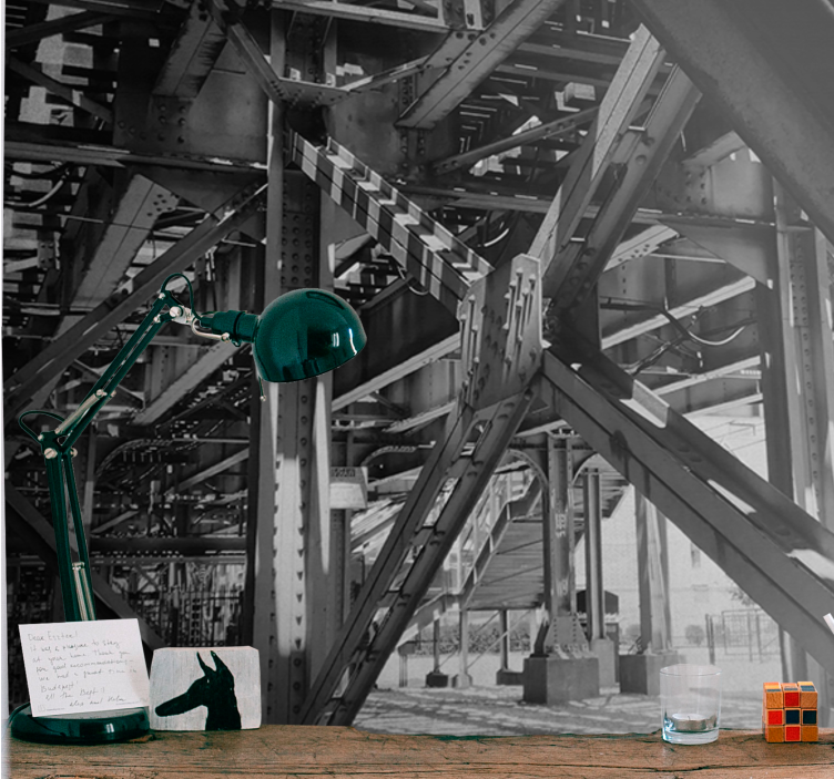 City wall mural urban structural design - TenStickers