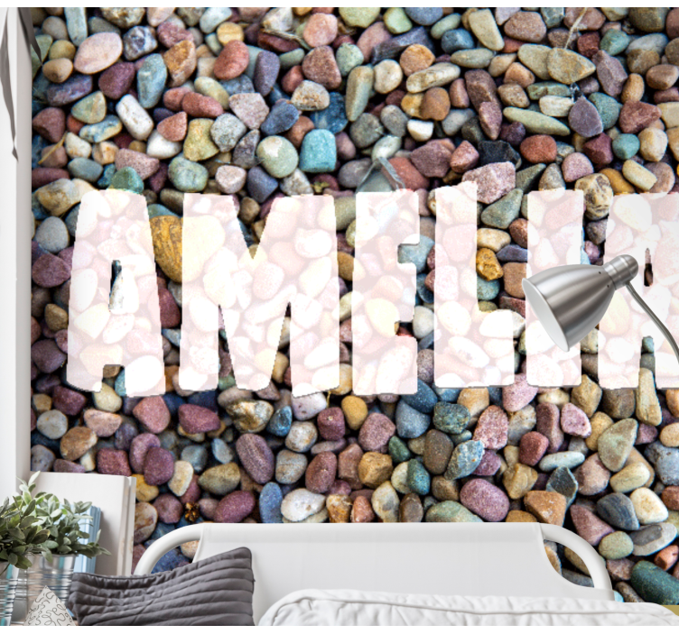 Colorful Pebble Pattern texture wall mural - TenStickers