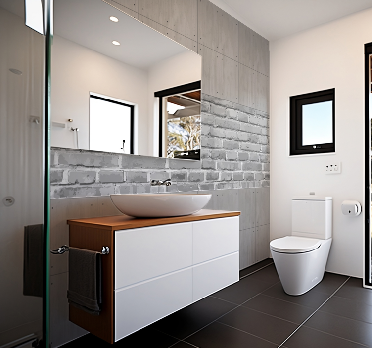 Concrete panels are precast, prefabricated panels made of concret - TenStickers