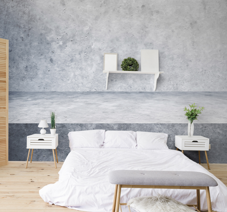 Concrete wall stone wall mural - TenStickers