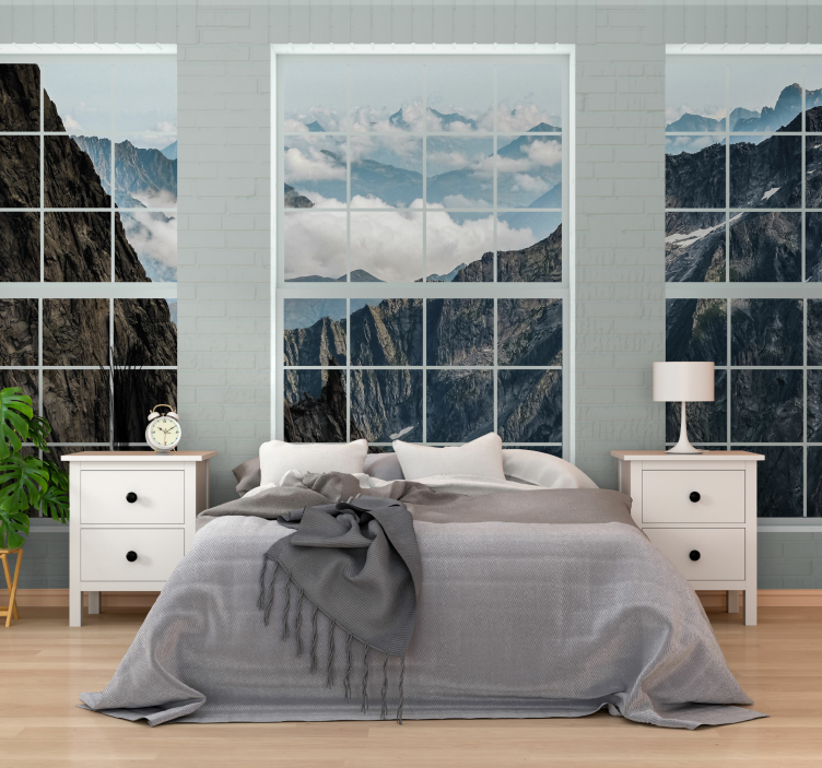 Custom landscape image 3D Wall Mural - TenStickers