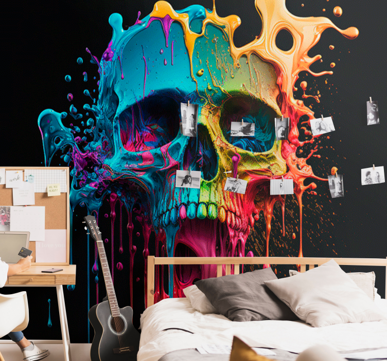 Deaths Head Art wall mural - TenStickers