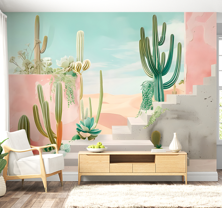 Desert design desert wall mural - TenStickers
