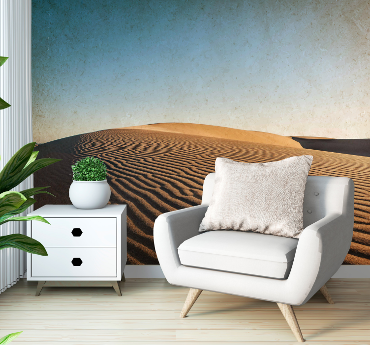 Desert wall mural sand dune tranquility - TenStickers