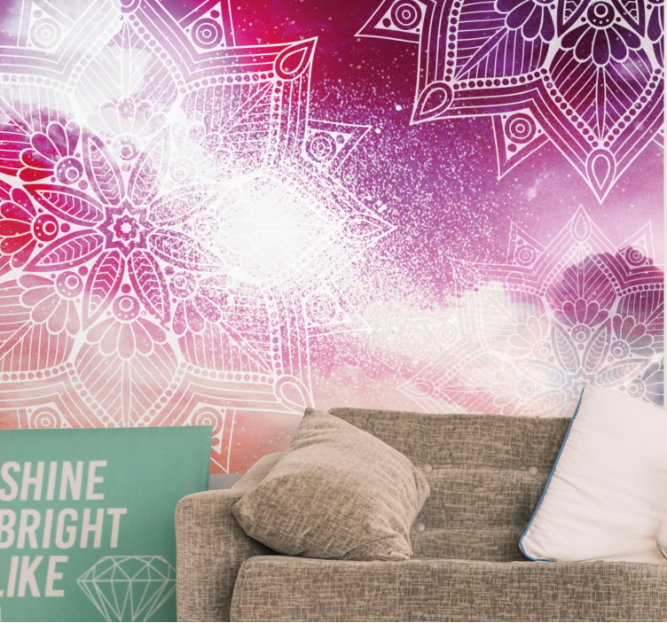 Elaborate mandala motifs mandala wall mural - TenStickers