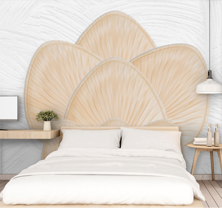 Flower wall mural lotus petal design - TenStickers