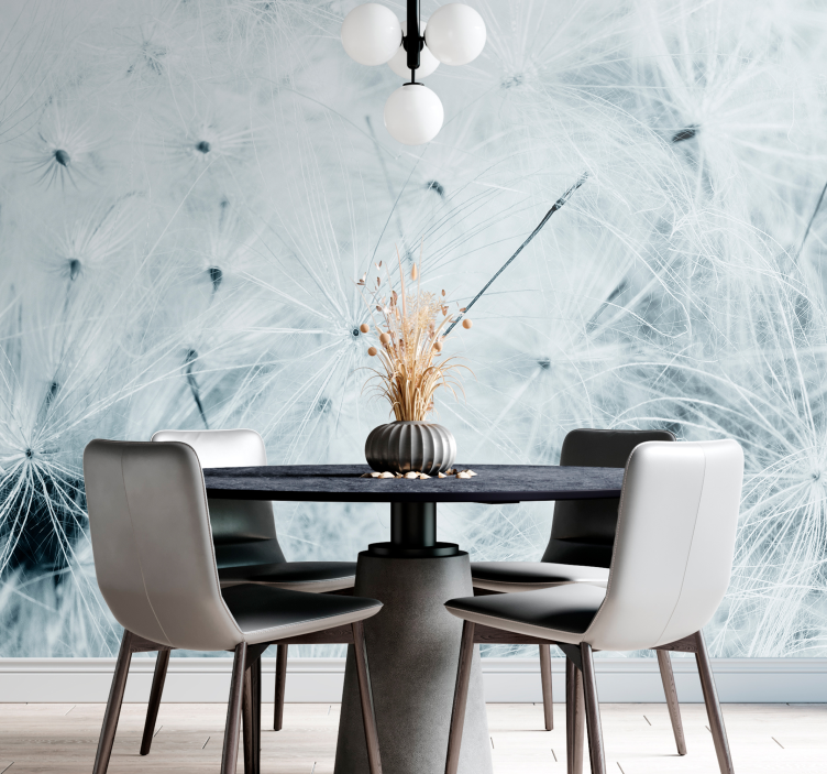 Flying dandelion wall mural - TenStickers