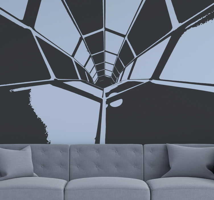 Geometric Perspective View abstract wall mural - TenStickers