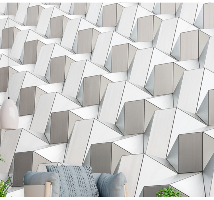 Geometric Textured Surface texture wall mural - TenStickers