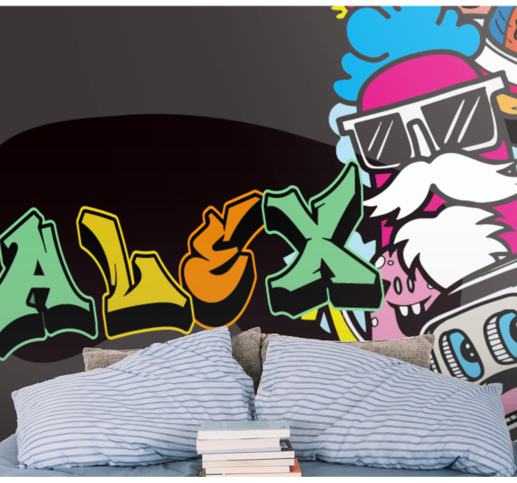 Graffiti wall mural colorful character art - TenStickers