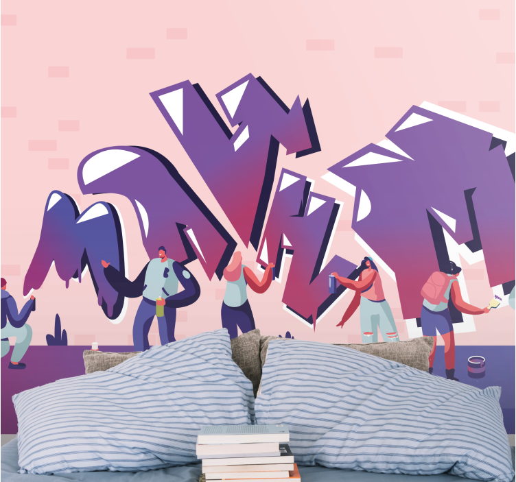 Graffiti wall mural creative urban expression art - TenStickers