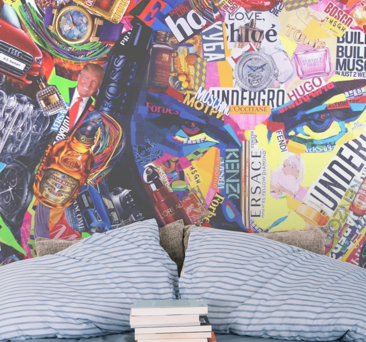 Graffiti wall mural cultural brand collage - TenStickers