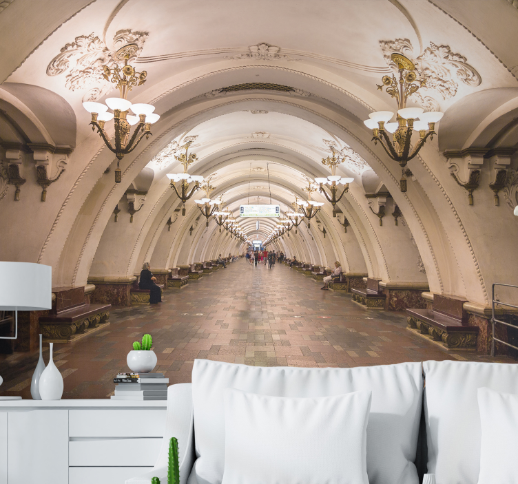 Grand Underground Passage city wall mural - TenStickers