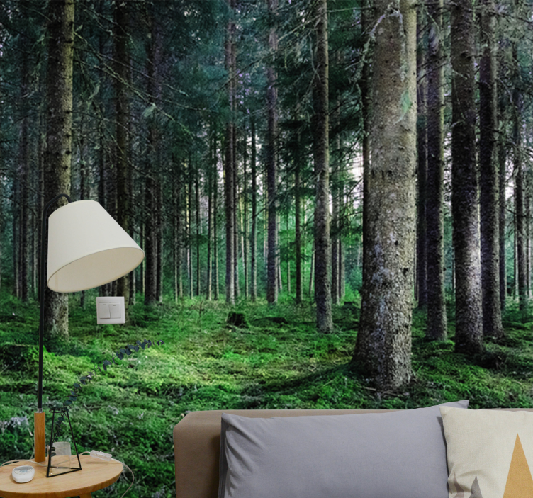Humid tropical forest nature wall mural - TenStickers