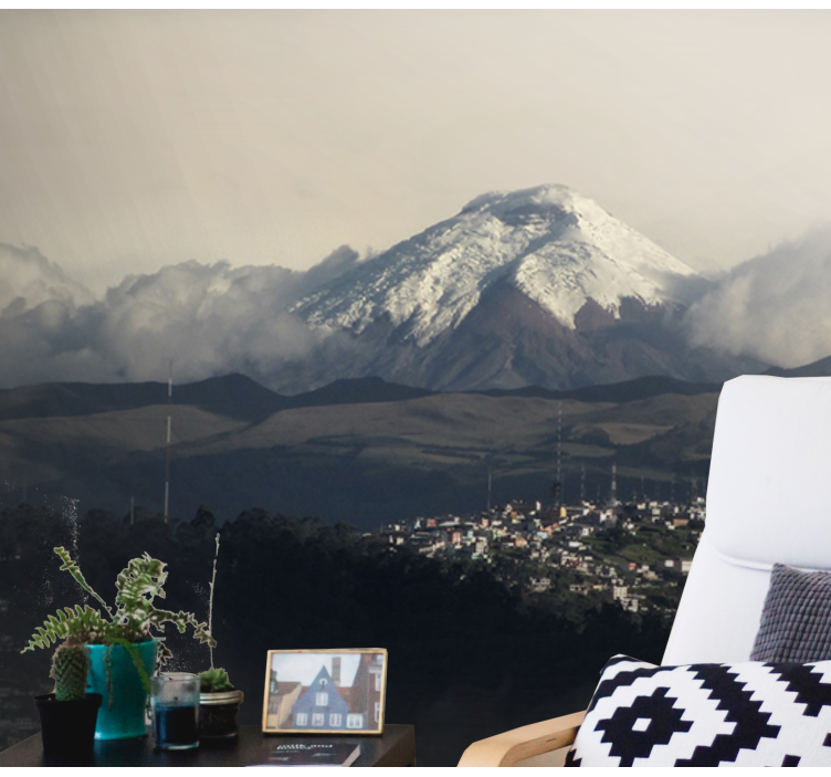 Icy Peak Landscape wall mural mountain - TenStickers