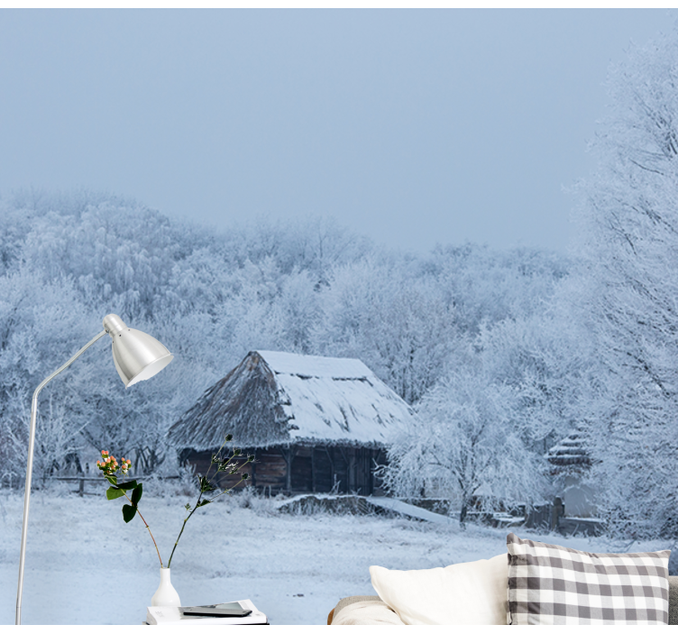 Icy Winter Scenery landscape wall mural - TenStickers