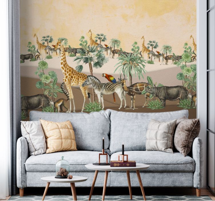 Jungle Adventure Forest Wall Mural - TenStickers