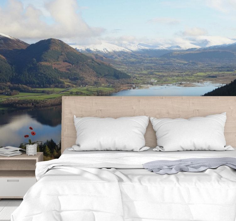 Lake district lake wall mural - TenStickers