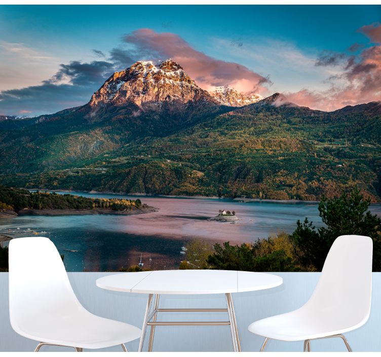 Landscape wall mural grand alpine scenery - TenStickers