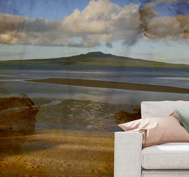 Landscape wall mural serene seascape view - TenStickers