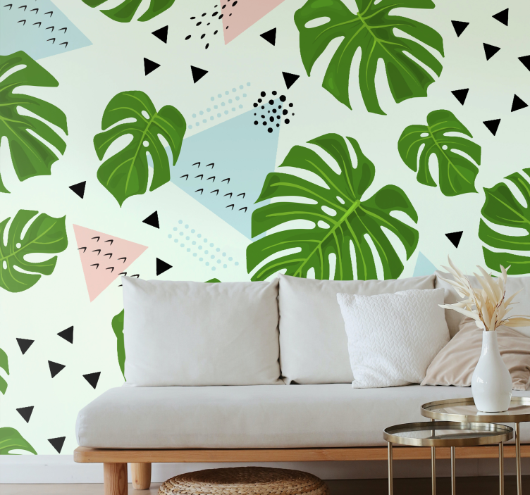Lush Greenery Design wall mural nature - TenStickers