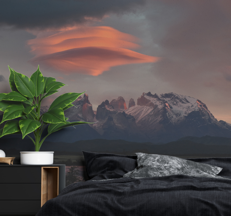 Magical Sky Mountain wall mural - TenStickers