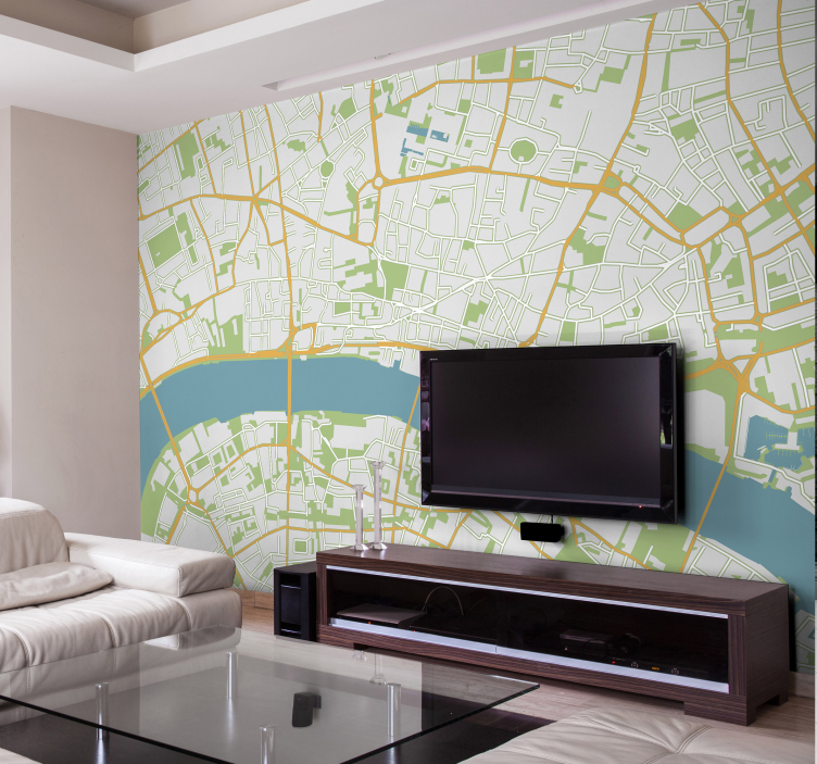Map of London Wall Mural for you! - TenStickers