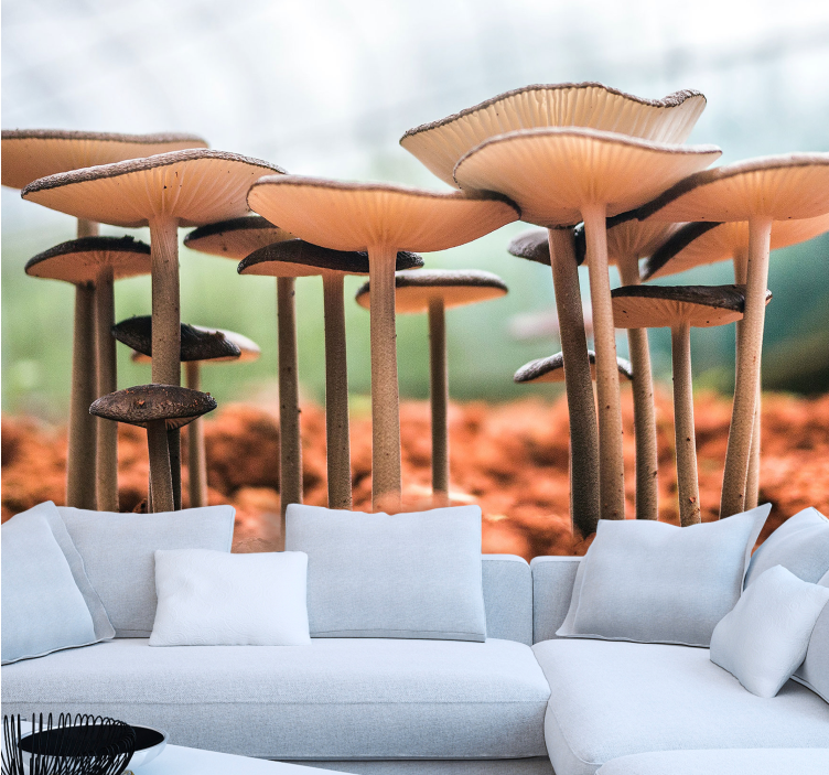 Mushroom Cluster Scene other wall mural - TenStickers