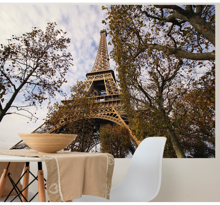 Paris with the garden wall mural - TenStickers