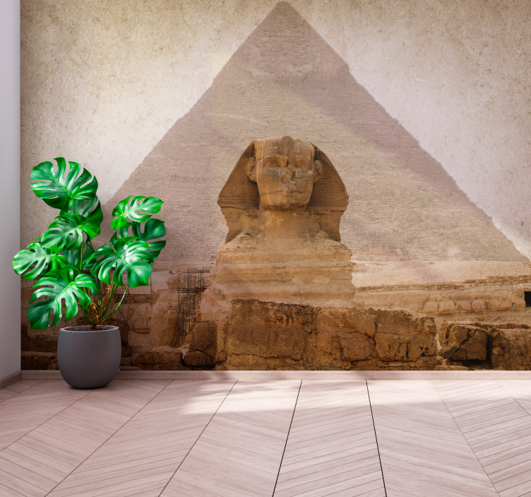 Pyramids and Sphinx city wall mural - TenStickers