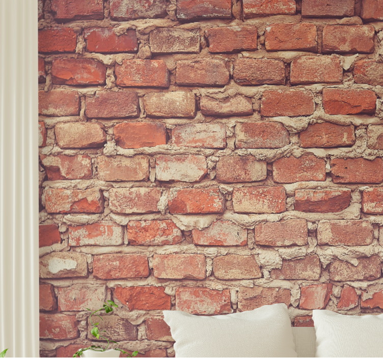 Raw style old  design brick wall mural - TenStickers