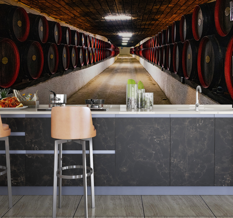 Rustic Winery 3D Wall Mural - TenStickers