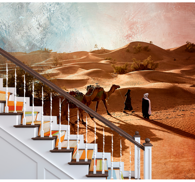 Desert Caravan Adventure desert wall mural - TenStickers