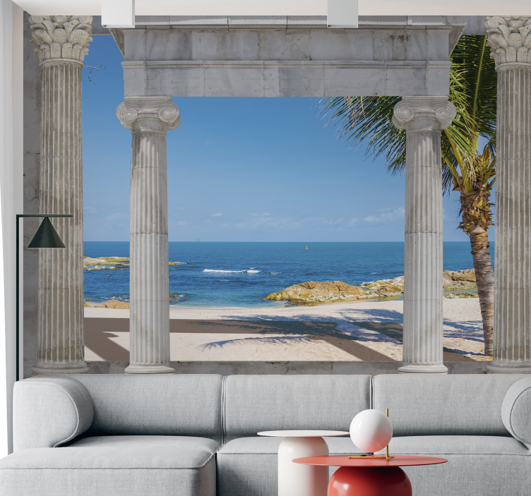 Sea views of the Caribbean Coast nature mural - TenStickers