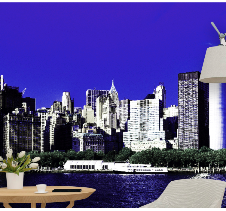 Skyscrapers in Manhattan New York wall mural - TenStickers