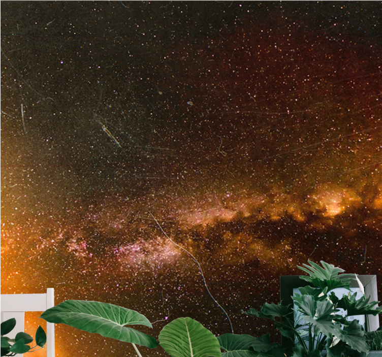 Space wall mural cosmic galaxy splendor - TenStickers